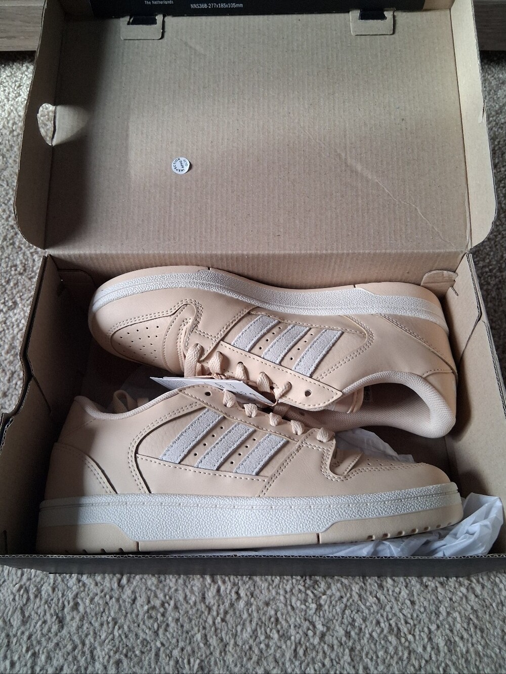 Adidas Womens Break Start Neutral Beige Low-Top Basketball Sneakers JP7516 Sz 6